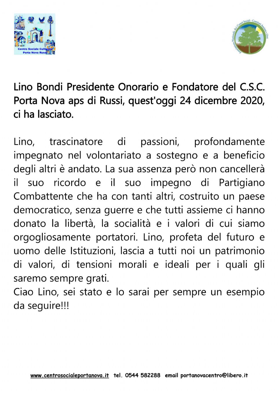 CIAO LINO!!!