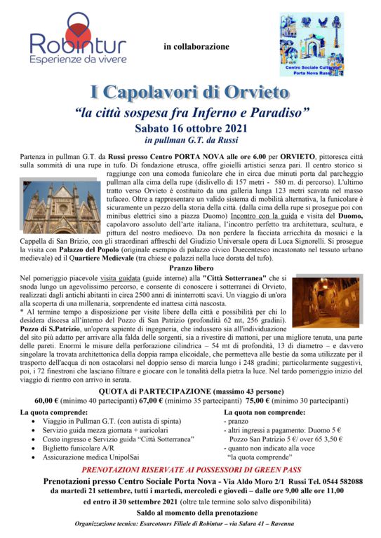 Una bella gita per vedere insieme       I Capolavori di Orvieto