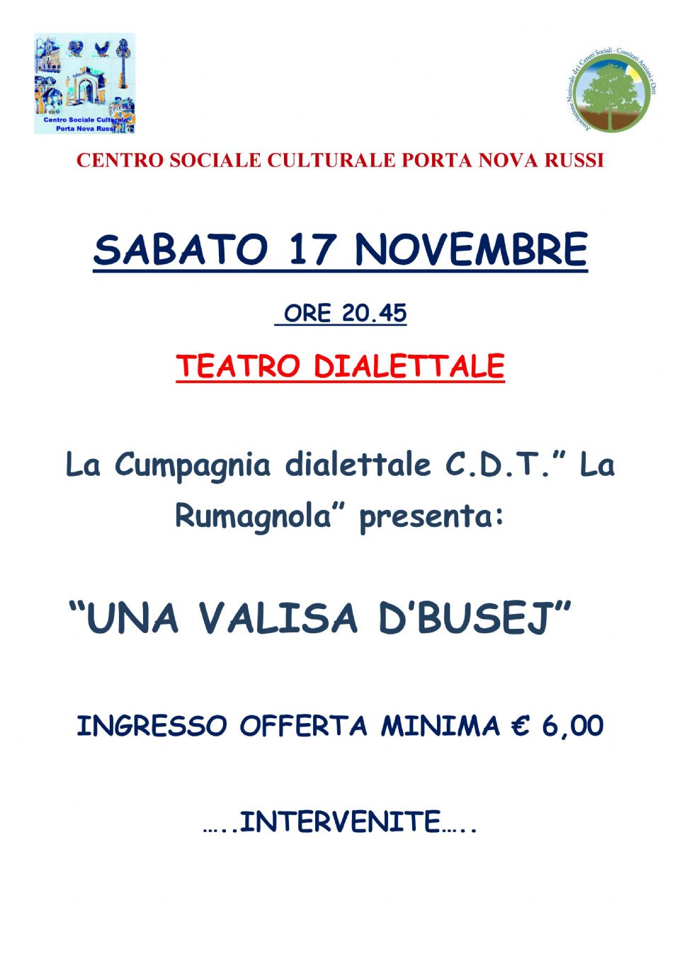 Teatro Dialettale 17 Novembre 2018