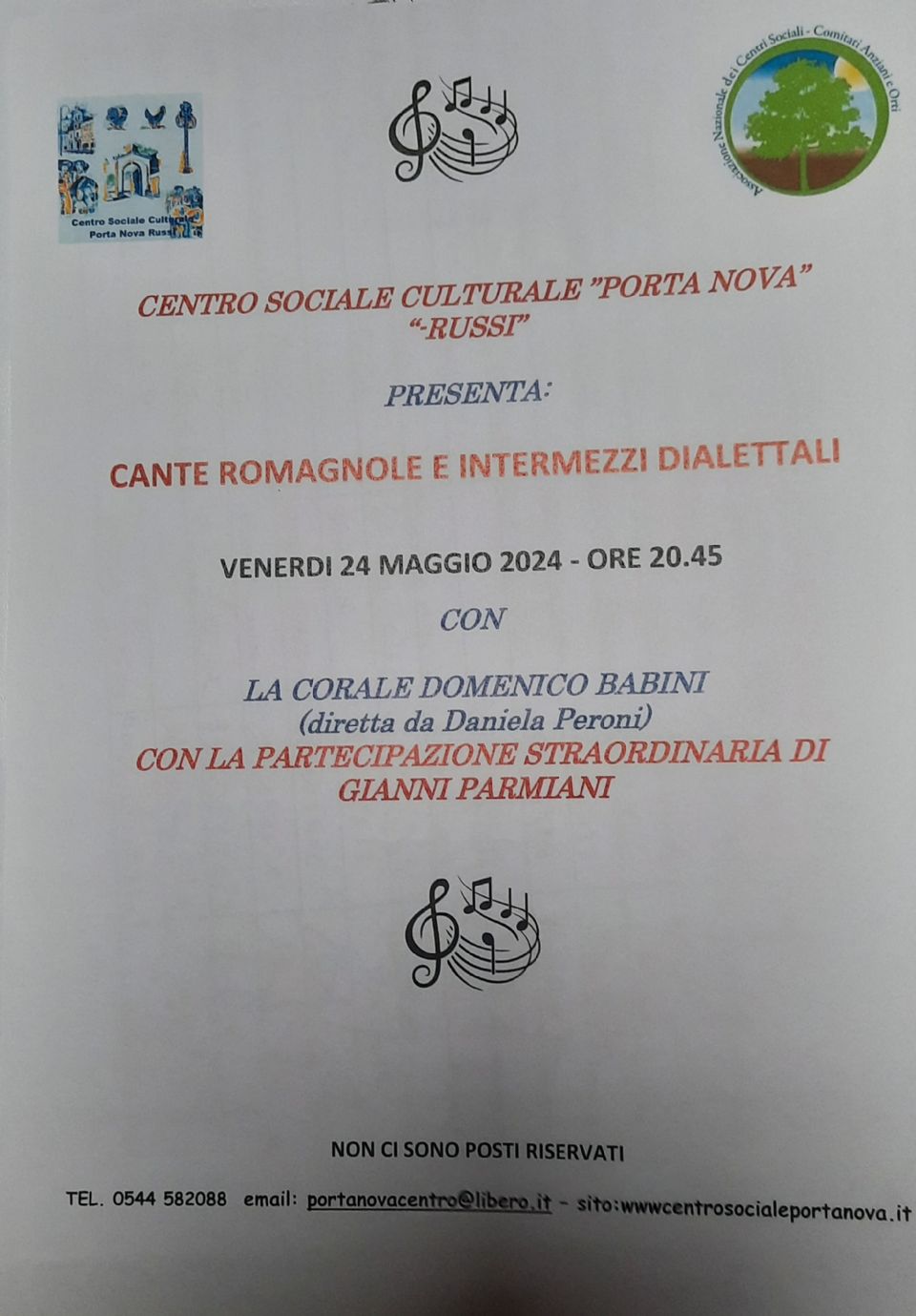 TORNANO A PORTA NOVA GIANNI PARMIANI E LA CORALE DOMENICO BABINI