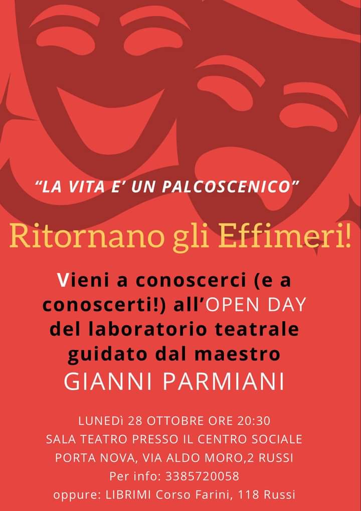 LA LEGGEREZZA E IL DIVERTIMENTO NEL LABORATORIO TEATRALE DI E CON GIANNI PARMIANI