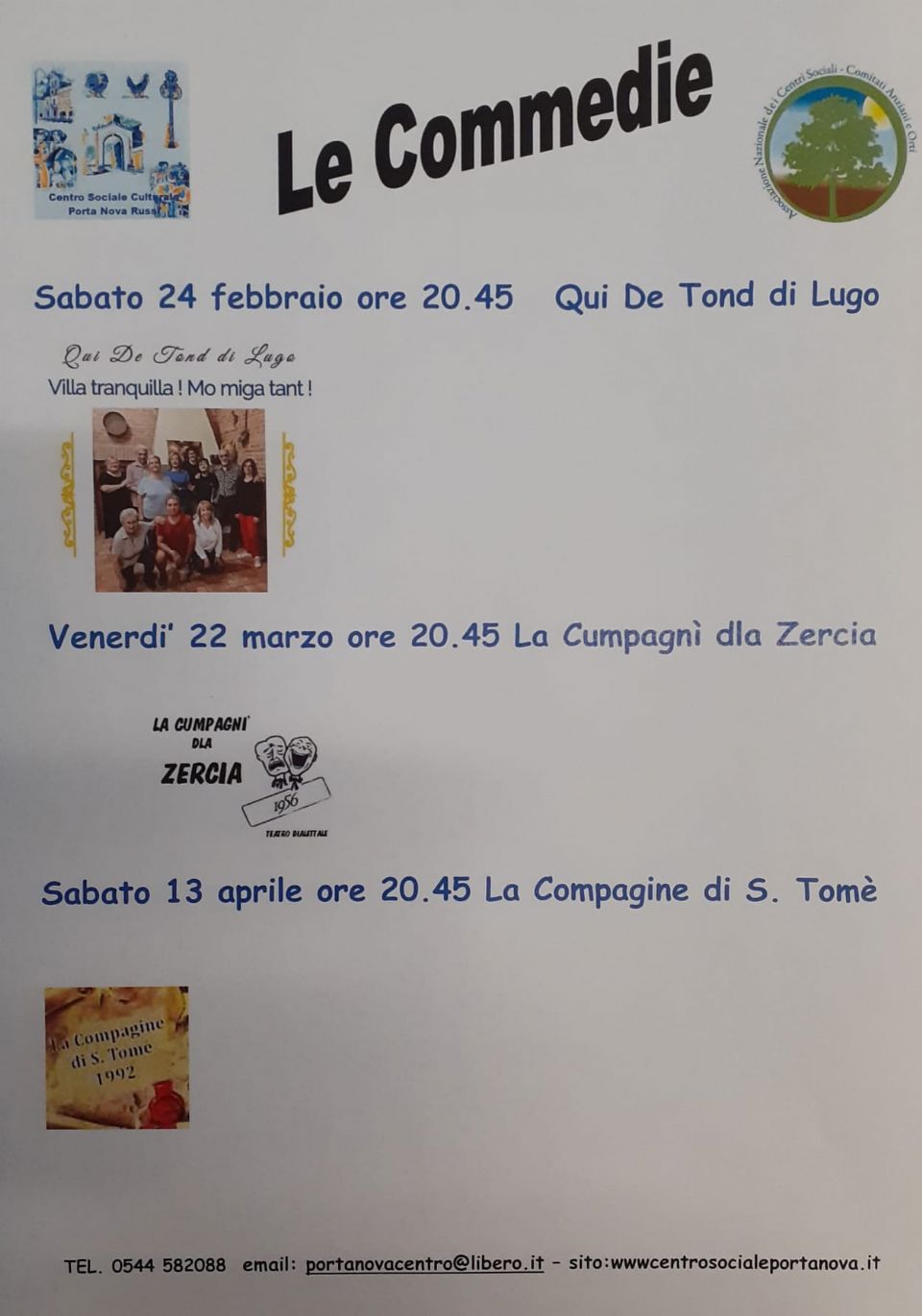VUOI RIDERE CON LE COMMEDIE DIALETTALI, ALLORA VIENI A PORTA NOVA