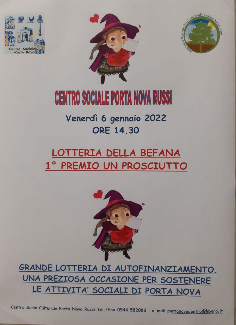 LOTTERIA DELLA BEFANA. PARTECIPA ANCHE TU!!