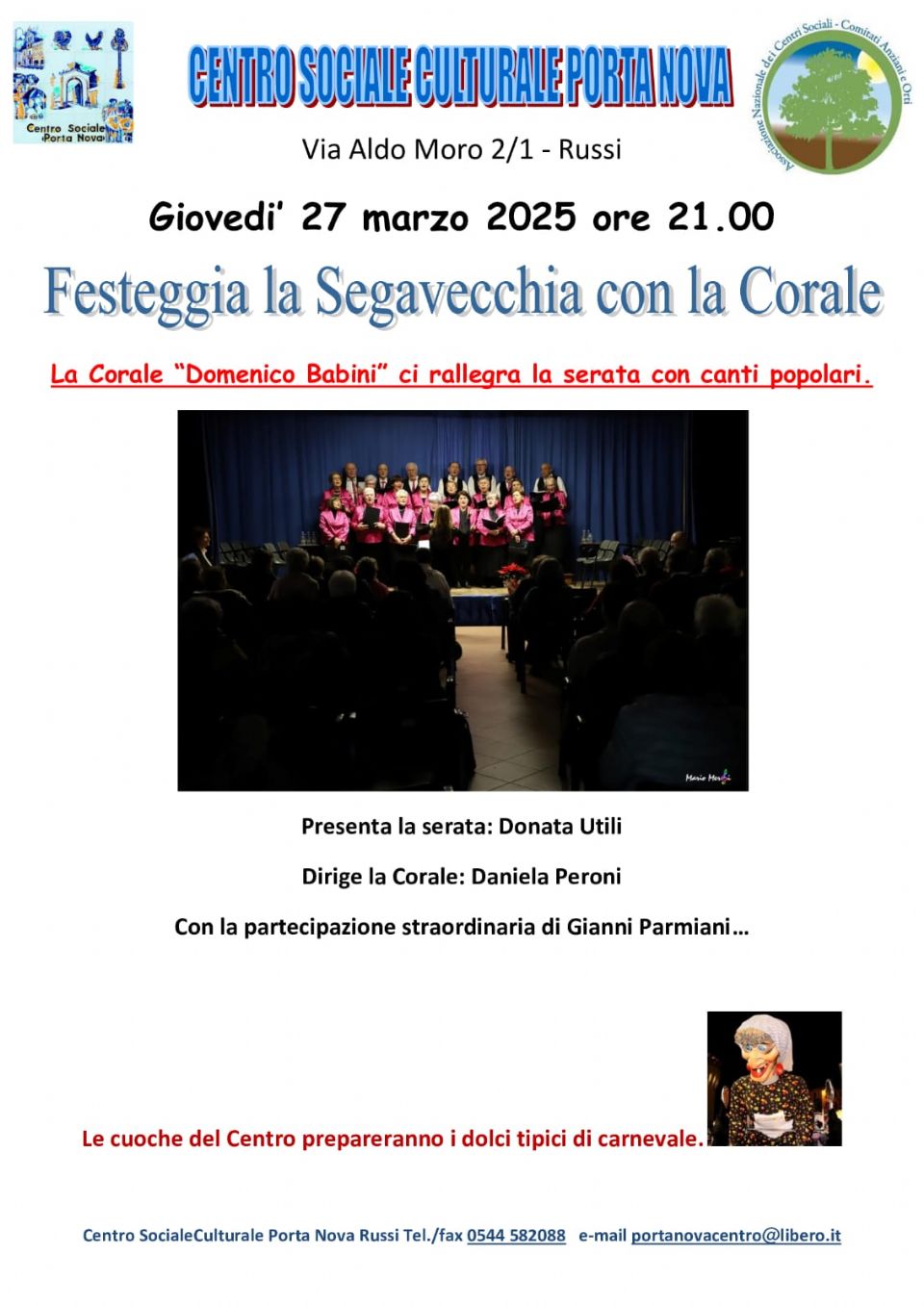 FESTEGGIAMO LA SEGAVECCHIA CON LA CORALE DOMENICO BABINI 