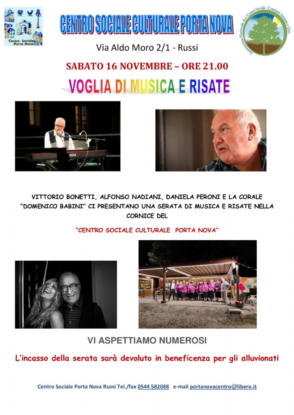 TROPPO BELLA PER NON ESSERCI. DANIELA PERONI VITTORIO BONETTI ALFONSO NADIANI E LA CORALE D. BABINI TUTTI ASSIEME PER UN GRANDE SPETTACOLO A PORTA NOVA
