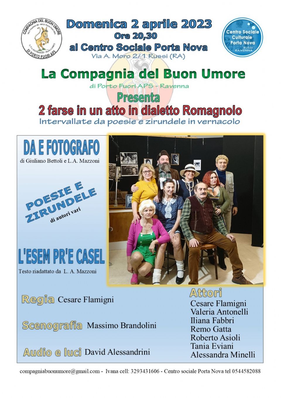UNA SERATA RILASSANTE E DIVERTENTE CON LA NUOVA STAGIONE DELLE COMMEDIE DIALETTALI