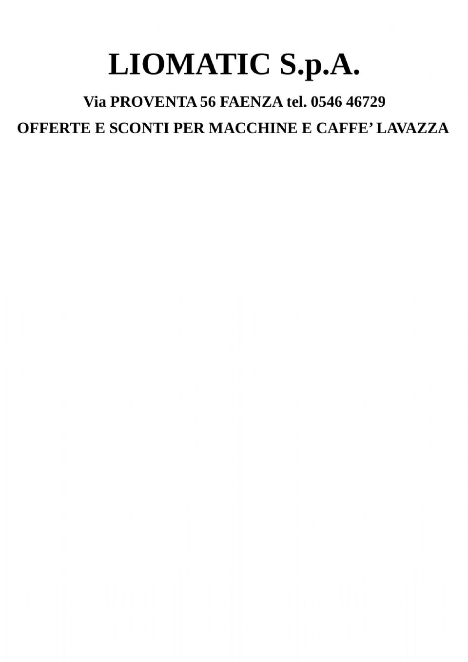 Nuova Convenzione Macchine e Caffè Lavazza per i Soci 