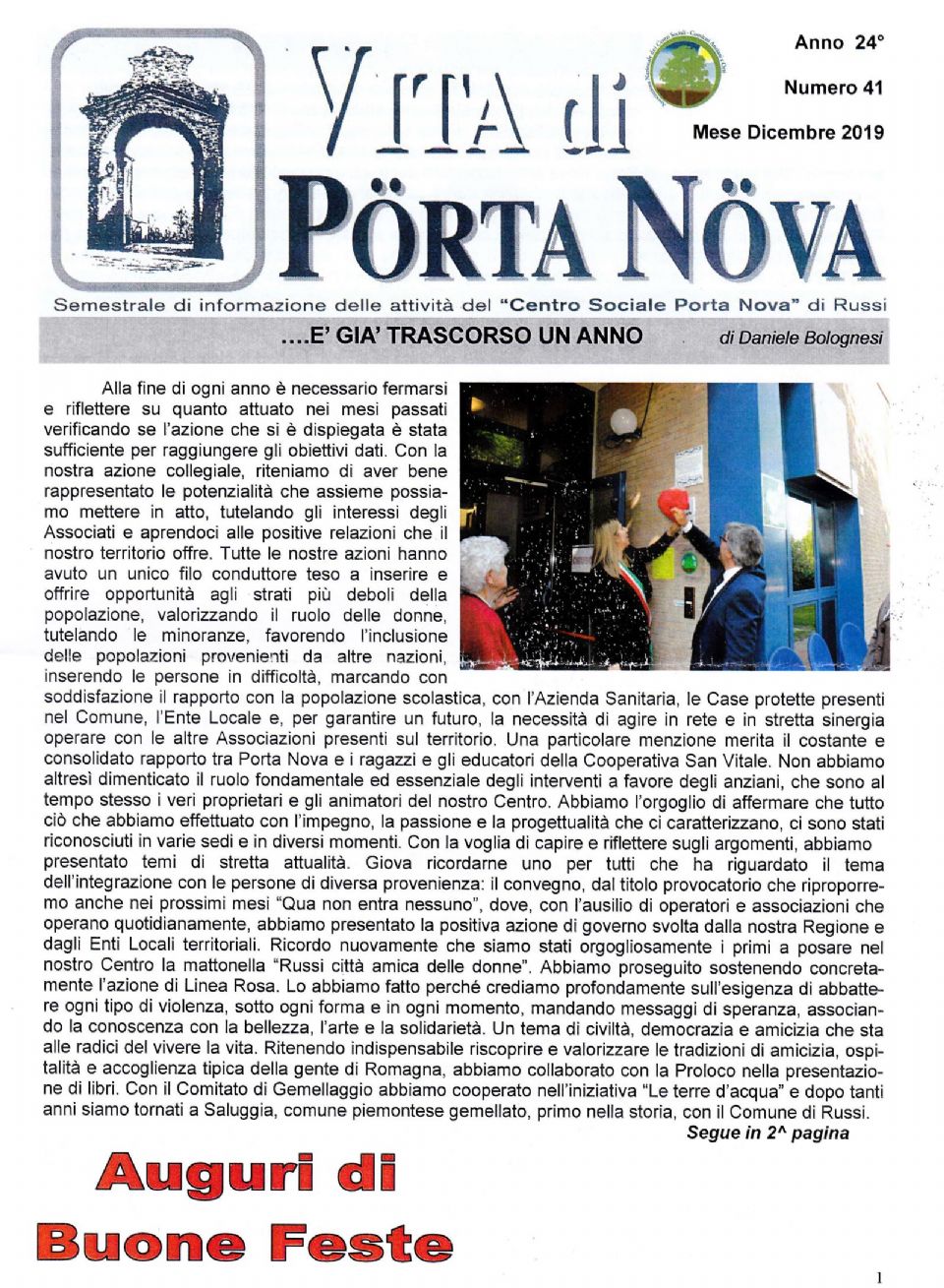 Vita di Porta Nova - Dicembre 2019