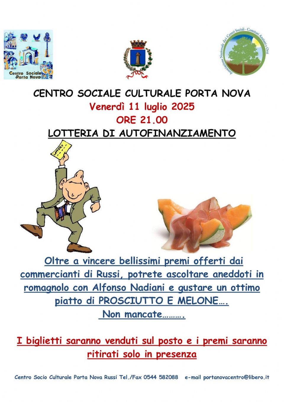 IN COLLABORAZIONE CON IL COMUNE DI RUSSI E LA BCC IN COMPAGNIA DI ALFONSO NADIANI E LE SUE STORIE, PRENDONO AVVIO NEL PARCO FALCONE BORSELLINO LE SERE D
